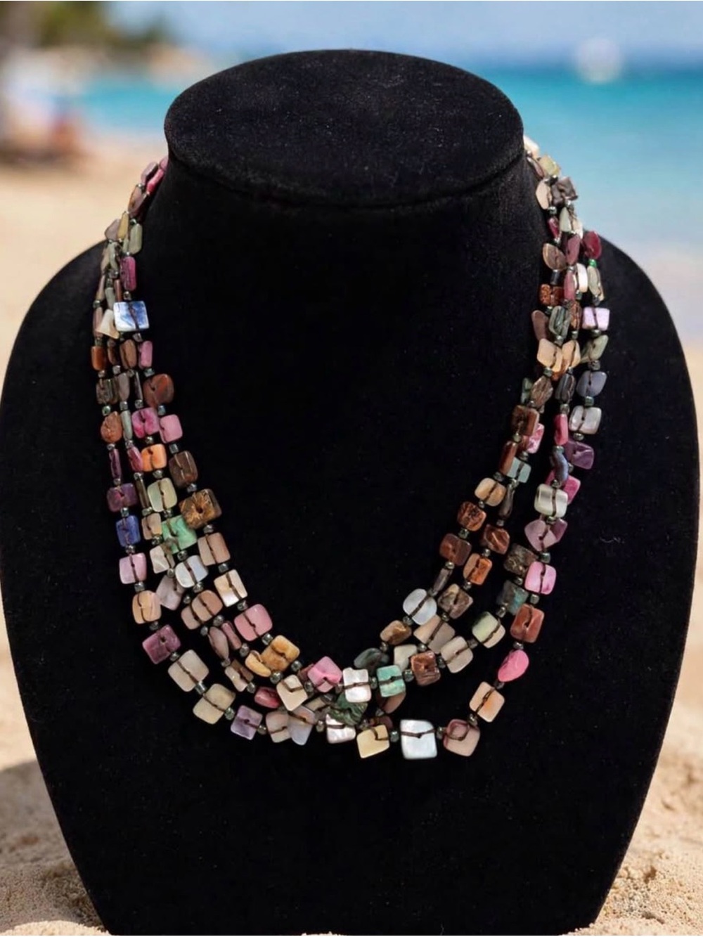 Multi-Color Multi-Strand Beaded Necklace - Women Jewelry